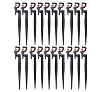 AUNMAS 20pcs Goutteurs D'irrigation Goutte à Goutte, Type G Rotation à 360 Degrés Pulvérisation Réglable Arroseur Arrosage Pulvérisation Buse Accessoire Bricolage Ensemble