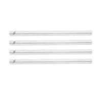 AUNMAS Ajusteur D'écart de Porte en Acier Inoxydable, 4 Pièces, Loquet à Pêne Dormant, Outil de Pliage avec Revêtement Antirouille pour les Espaces de Porte de sécurité