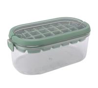 AUNMAS Bac à Glaçons avec Couvercle Moule à Glace en ABS 28 Cavités Boîte à Glace Portable à Dégagement Facile pour Boissons Bonbons Chocolat Cuisine à Domicile Pique-nique Camping (Type de fond mou