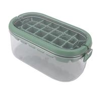 AUNMAS Bac à Glaçons avec Couvercle Moule à Glace en ABS 28 Cavités Boîte à Glace Portable à Dégagement Facile pour Boissons Bonbons Chocolat Cuisine à Domicile Pique-nique Camping (Type de fond dur