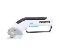 AUNMAS Ciseaux électriques sans Fil, Auto Affûtants Rechargeables | Coupe-tissu avec tête rotative, utilisation artisanale du cuir pour tapis en carton, lumière LED, poignée gauche droite