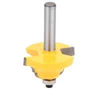 AUNMAS Fraise à Double Ogee Romaine à Tige de 8mm pour le Fraisage du | Fraise en Carbure D'alliage YG8, Corps en Acier soudé à Haute Fréquence, Revêtement en Poudre Antirouille, Embout de 38.1mm