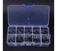 AUNMAS Interrupteur Tactile, 10 Tailles, 6x6x4,3-13mm, Micro | Mini Interrupteur momentané étanche, Indice de Contact DC 12 V 0,1 A, pour Calculatrice de Jouets, Appareil Ménager TV,