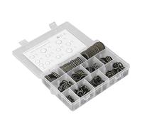 AUNMAS Kit D'assortiment de Rondelles de Joint D' 230 Pièces M6 à M26 Joint de Bouchon de Vidange en Caoutchouc Métallique Auto-centré avec Boîte de Rangement pour Divers Besoins