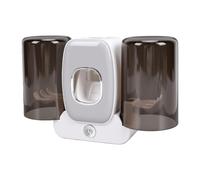 AUNMAS Porte-Brosse à Dents Automatique sans Fil avec 2 Tasses (White)