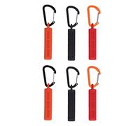 AUNMAS Porte-embouts à 10 Trous, Porte-embout de Tournevis, Organisateur de Rangement de Perceuse Portable avec Mousqueton, Matériau en Caoutchouc, Crochet à Clip en Aluminium pour