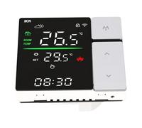 AUNMAS Thermostat Intelligent, Boîtier PC ABS Programmable avec Précision | Montage Mural Contrôle par Application Chaudière Chauffage Utilisation Contrôleur de Chauffage par le Sol Verrouillage