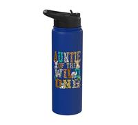 Auntie of the Wild One 1st Birthday Jungle Matching Safari Stainless Steel Insulated Water Bottle