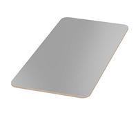 AUPROTEC 18mm Plateau de Table gris 900 mm x 700 mm Contreplaqué revêtu en mélamine 40cm-200cm au choix Radius angulaire 100mm Panneau de Contreplaqué en Bouleau : rectangulaire 90x70 cm