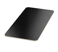 AUPROTEC 18mm Plateau de Table noir 600 mm x 400 mm Contreplaqué revêtu en mélamine 40cm-200cm au choix Radius angulaire 100mm Panneau de Contreplaqué en Bouleau : rectangulaire 60x40 cm