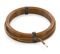 AUPROTEC Câble unipolaire 1,5 mm² FLRY-B Fil Électrique en Anneau: 10m, Marron