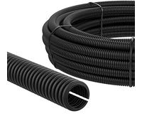 AUPROTEC Gaine Annelée Fendue 2 5 10 25 ou 50 m Buse de Protection des Câbles Choix: (Ø int. 12 mm, 25m mètre)