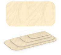 AUPROTEC Panneau de Contreplaqué 21mm rectangulaire 500mm x 400mm Panneaux de Bouleau 40cm-200cm au choix Radius angulaire 100mm Coupe du Bois Massif de qualité haut Plateau de Table