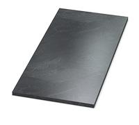 AUPROTEC Plateau de table 28 mm - Ardoise - 600 mm x 600 mm - Plaque en bois mélaminé - Panneau de particules revêtu de résine - Avec bord ABS de 2 mm - Sélection : 60 x 60 cm