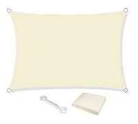 AURA Voile D' ombrage, 2,5 M x 3 M Étanche Bloc UV à 98% Toile De Protection Solaire Auvent D' auvent D PORTE-PLANCHE A VOILE