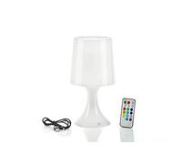 Auraglow Lampe de Chevet Changement de Couleur avec Télécommande | Sans Fil à Piles ou USB, 12 teintes, mode bougie vacillante, Minuterie 4 8h, ambiance pour table, bureau et chambre