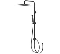AURALUM MAX Colonne de douche sans mitigeur inox 30×30 cm hauteur réglable 72-110 cm tuyau 1 5 m