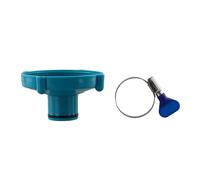 Auratrove Adaptateur d'aspirateur de piscine avec pince 32 mm en plastique bleu connexion sécurisée pour un nettoyage efficace compatible avec base de piscine 58234 P03867