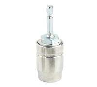 Auratrove Adaptateur de perceuse électrique à marteau, tête de conversion à poignée carrée avec trou de 10 mm, acier galvanisé pour changement rapide, perçage, ciselage, rainure, argent, 72 x 24 mm
