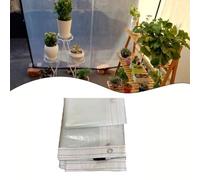 Auratrove Bâche transparente avec œillets, coupe-vent, résistante au gel, en plastique robuste pour serre de jardin, toit et terrasse