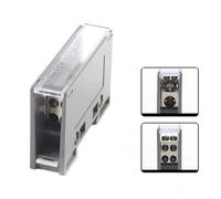 Auratrove Bornier de rail DIN, connecteur de distribution 4 sorties 690 V 100 A avec couvercle transparent pour armoires de commande, largeur 18 mm