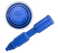 Auratrove Bouchon d'écumoire de piscine avec trou de remplissage pour hivernage 43,5 cm Prise bleue pour piscines hors sol creusées filetées de 3,8 cm et 5,1 cm