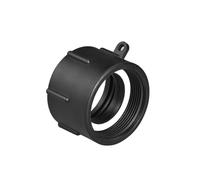 Auratrove Connecteur adaptateur de valve de réservoir IBC de 60 mm, kit de raccord de filetage mâle vers femelle de 5,1 cm pour barils d'eau de 1000 L, pièce de connexion de tuyau fileté en plastique
