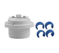 Auratrove Connecteur d'aspiration de piscine filetage femelle en PVC robuste pour Hayward W400BWHP pour Zodiac Navigator Support mural pour tuyau d'aspirateur