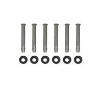 Auratrove Ensemble de goupilles et joints de rechange pour piscines Power Steel, kit de quincaillerie en plastique de 80 mm de long, lot de 6 connecteurs pour réparation de cadre de piscine