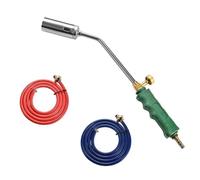 Auratrove Kit de poignée de lance-flammes à interrupteur unique, buse en acier inoxydable avec valve en cuivre pour brûler les poils de porc et cuisiner en plein air, longueur 40 cm ou 50 cm, poignée