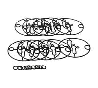 Auratrove Lot de 10 joints de cuve de carburateur pour 698781, joint en caoutchouc avec installation, pour moteur et réparation