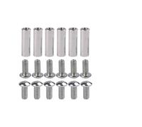 Auratrove Lot de 18 vis à pointes en acier inoxydable pour Segway Navimow H800E H500E H1500E H3000E pour améliorer la traction de la pelouse Argenté