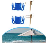 Auratrove Lot de 2 supports de parasol pour poteaux de 20 à 35 mm avec poignée pour une forte stabilité dans le jardin, la terrasse et les sorties à la plage
