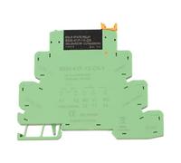 Auratrove Module de relais statique ultra-fin, terminal à ressort de 6,2 mm, montage sur rail DIN avec indicateur LED, 250 VAC 6 A pour contrôle industriel