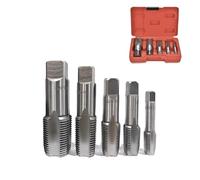 Auratrove NPT Jeu de tarauds de tuyauterie HSS filetés 1/8-3/4" Filetage pour réparation de tuyaux d'eau en métal et plastique