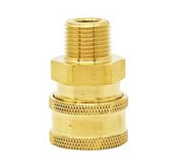 Auratrove Raccord rapide NPT 3/8 femelle en cuivre pour nettoyeur haute pression, adaptateur de filetage externe pour nettoyage de voiture et extérieur
