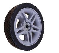 Auratrove Roue de tondeuse à gazon, pièce de rechange robuste avec roulement lisse pour coupe d'herbe, compatible avec modèles avant ou arrière de 17 cm ou 20 cm, noir