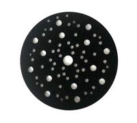 Auratrove Tampon d'interface de 15,2 cm, disque de ponçage en éponge douce avec 70 trous pour ponceuse orbitale, dos noir de 12 mm d'épaisseur pour une finition fine