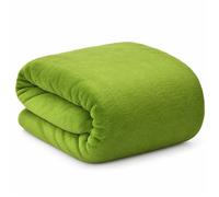 Beautissu Aurelia Plaid Polaire 150x200cm - Couverture Douce, Douillette & Confortable en Microfibre pour Le Canapé et comme Couvre-Lit - Plaid Vert