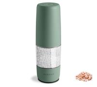 Aurevit Moulin à Sel Électrique Rechargeable USB-C, Moulin à Sel Automatique avec Mécanisme en Céramique, Réglage de Mouture, Lumière LED, Utilisation à Une Main pour Sel Marin (Sage)
