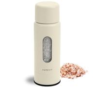 Aurevit Moulin à Sel Manuel, Noyau en Céramique, Réglage Externe 5 Niveaux, Rechargeable, Robuste et Durable (1 pièce, Buttercream)