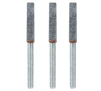 Aurikall Affûteur de tronçonneuse en Diamant, 3 pièces, 4mm, 5/32 Pouces, Ensemble de Limes en Pierre pour Outils rotatifs