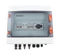 Aurikall Boîtier de Combinaison PV 2 en 1 avec disjoncteur 1000 V 32 A CC, fusible 15 A et parafoudre Haute Tension - Boîtier PA66 étanche IP65 avec interrupteurs isolés pour systèmes