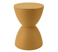 Aurikall Tabouret Rond en Forme de sablier, Table d'appoint Moderne en Plastique, sièges Simples de Style Nordique pour Salle de Bain, Cabine d'essayage, Salon (Curcuma)