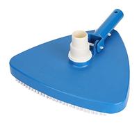 Aurikall Tête d'aspirateur de Piscine lestée Triangulaire avec Brosse, Outil de Nettoyage d'angle Portable pour piscines Hors Sol et creusées, Compatible avec Les poteaux télescopiques