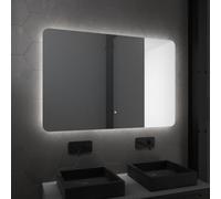 AURLANE Miroir Salle de Bain LED Auto-éclairant Atmosphere 120x80x4cm