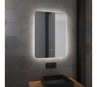 AURLANE Miroir Salle de Bain LED Auto-éclairant Atmosphere 60x80cm