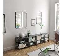 AURLANE Miroir Salle de Bain Rectangle 60x80cm - encadrement en Aluminium - HOB 60