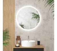 AURLANE Miroir Salle de Bain Rond avec eclairage LED - Diamètre 70cm - GO LED