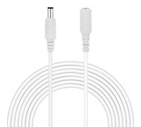 Auroh Câble d'extension d'alimentation 1 mètre CCTV 2,1 x 5,5 mm DC 12 V | Prolonge l'alimentation 12 V CC aux caméras de vidéosurveillance, DVR, bandes lumineuses LED et routeurs. Fiche mâle vers